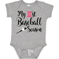 thumbnail image 3 of Inktastic My 1st Baseball Season Girls Baby Bodysuit, 3 of 5