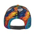thumbnail image 3 of Kdxio Unisex Vibrant Rainbow Parrot Fantasy Pattern Baseball Cap Unisex Washed Classic Adjustable Hat, 3 of 5