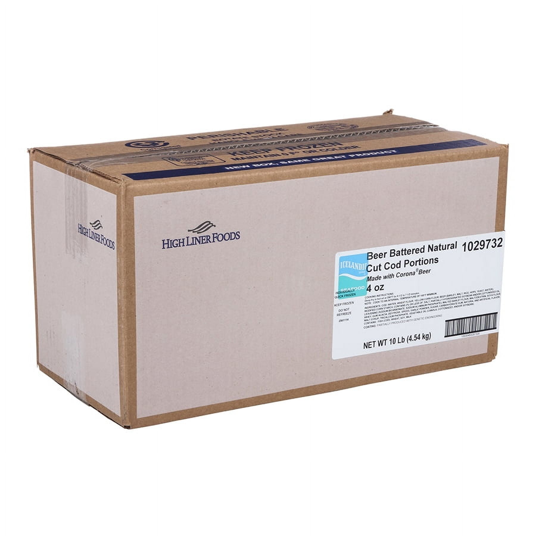 Icelandic Seafood High Liner Fishery Corona Battered Cod (PACK OF 10LBS)