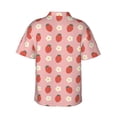 thumbnail image 3 of Fotbe Strawberry Hawaiian Shirt for Men Unisex Summer Beach Casual Short Sleeve Cotton Linen Button Down Shirts-3X-Large, 3 of 9