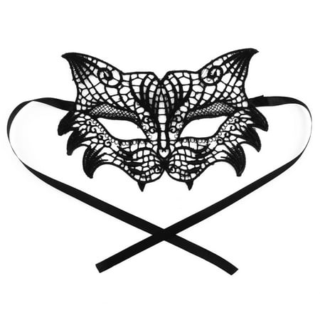 Women Owl Shaped Sexy Masquerade Costume Fancy Party Eyemask Lace Eye Mask Black