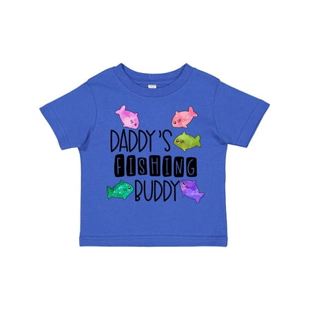 

Inktastic Daddy s Fishing Buddy with Colorful Fish Gift Toddler Boy or Toddler Girl T-Shirt