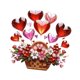 thumbnail image 4 of Mother Day Hanging Ornament 2D Decoración acrílica decorativa Modern Decorative Heart Patrón de flores para regalos festivos para el hogar, 4 of 7