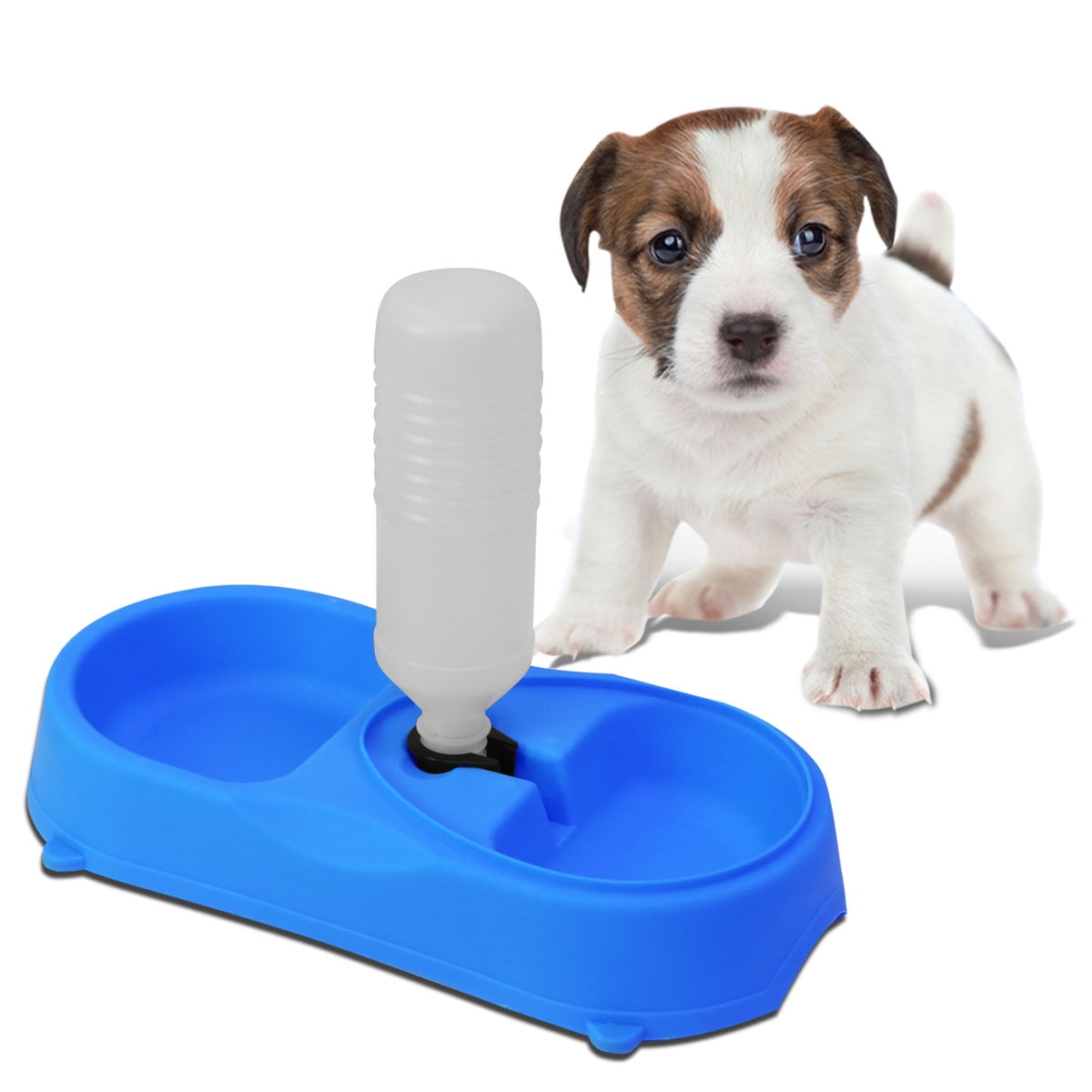Magshion Dual Pets Bowls with NonSlip Base,Pets Food Water Bowl Feeder