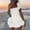White, variant on Tbopshirt Wedding Guest Dresses for Women,Women's Summer One Shoulder Ruffled Dress Dress With Bra And Hip Wrap Dress