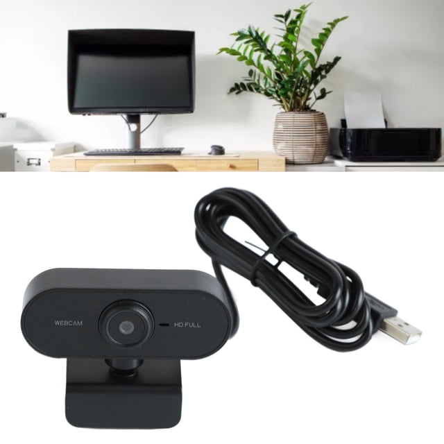 Cámara de computadora base funcional multifuncional de baja distorsión HD Webcam USB para transmisión en vivo ANGGREK Otros