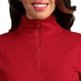 thumbnail image 3 of Midweight Women's Wool 1/4 Zip - 100% Merino Wool, 3 of 8