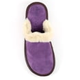 thumbnail image 5 of Lazy Dogz Womens Otto Faux Fur Trim Suede Slippers, 5 of 8