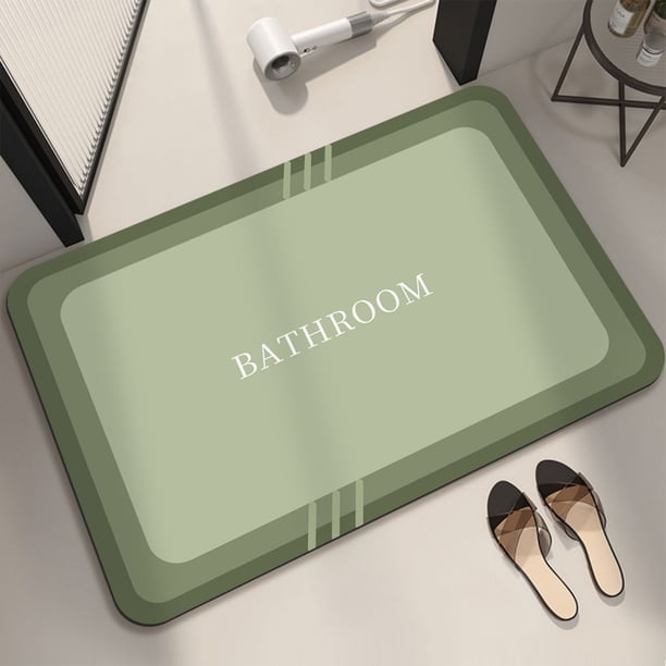 Alfombra de Baño Súper Absorbente de Secado rápido antideslizante lavable onlyliua