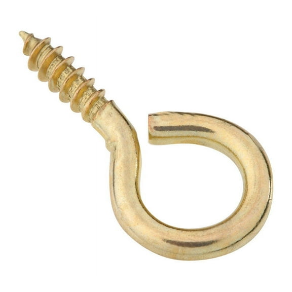 National Hardware #10 Brass Large Screw Eye (4-Count) N119-289