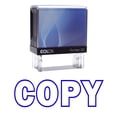 thumbnail image 1 of COPY Self Inking Rubber Stamp Small - Blue Ink Office Stock Stamp Colop Mini Stamper, 1 of 1