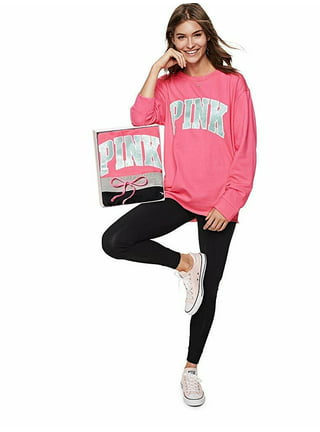 Victoria's Secret Pink Campus SS Tee Shirt + Leggings Set Blue