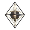 thumbnail image 4 of Varaluz Marcia 1-Lt Wall Sconce - Matte Black/French Gold, 4 of 5