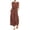 Red, variant on Kureaily Women Spring And Summer Solid Color Sleeveless Trousers Women's Casual Loose Type Jumpsuit Features: Loose Lounge Trousers