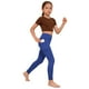 thumbnail image 4 of Amzcrzy Leggings Yoga Niñas 4 A 13 Años Cintura Alta Deportivos Cómodos Elásticos Control Abdomen Suaves Tacto Agradable Con Bolsillos Correr Ejercicio Azul, 4 of 9
