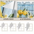 thumbnail image 5 of Swag Valance Curtains for Windows, Lemon Wreath Light Filtering Kitchen Curtains with Rod Pocket, Farmhouse Blue Wooden Floral Decorative Window Treatment Valances for Living Room, 36x36 - 2 PCS, 5 of 9