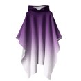 thumbnail image 2 of YanHoo Women's Hooded Cloak Gradient Color Cape Holiday Outwear Halloween Costumes Womens Witch Costume, 2 of 8
