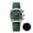 AD2529 Green Band, variant on Men's Watch, Stylish Panda Dial Chronograph Watch VK64 Movement 316L Stainless Steel 100M Water Resistant Dive Watch Luminous Analog Quartz Watch for Men