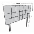 thumbnail image 5 of Cabecera Abotonada Queen El Bazar Store Linq Lino Gris Plata Moderna, 5 of 5