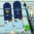 thumbnail image 4 of Funny Fishing Socks for Men Dad Teen Boys-I’d Rather Be Fishing Fun Novelty Funky Cool Crazy Silly Crew Socks-Easter Fathers Valentines Fisherman Birhthday Gifts Christmas Stocking Stuffers, 4 of 6