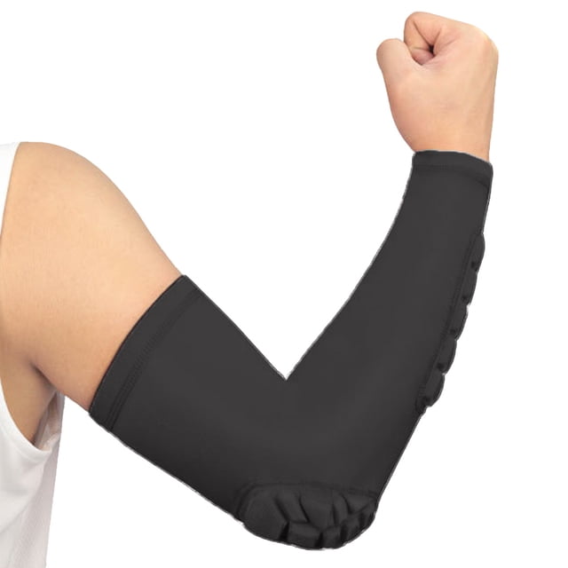 Protector de codo deportivo anticolisión en forma de panal, protector de brazo, protector de fitness para montar en baloncesto