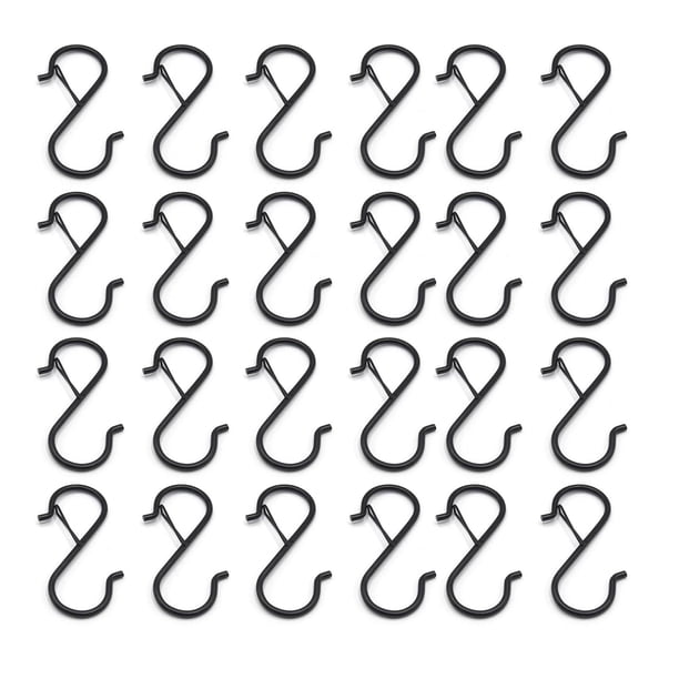 Ganchos en forma de S de 3,6 pulgadas, multifuncionales, para colgar utensilios de cocina y jardín. 24 piezas