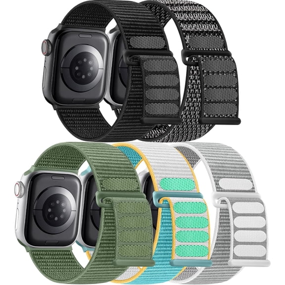 ERUCND-Band Compatible with Apple Watch Band 38mm 40mm 41mm 42mm 44mm 45mm 49mm Men Women, Sport Elastic Nylon Replacement Wristband for Apple iWatch Series 11 10 9 8 7 6 5 4 3 SE Ultra 2