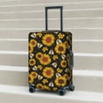 thumbnail image 3 of Wukai Sunflowers And Bww Elastic Luggage Cover: Personalized Protection for Your Suitcase - Fits 19~29-inch, Washable & Durable Travel Companion-Large, 3 of 8