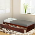 thumbnail image 2 of Twin Bed with Storage Platform Bed with 3 Drawers Captain Bed Frame, 2 of 7