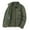 Army Green, variant on Pejock Men's Acrylic Jacket - Solid Color Winter Coat with Zipper Pockets, Turn Down Collar Long Sleeve Hoodless Outerwear for Casual Daily Wear