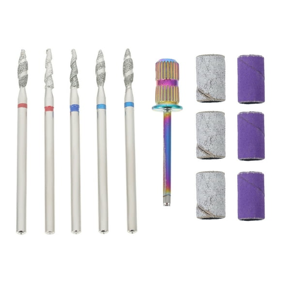 1 juego de brocas para pulir uñas, lima de uñas, herramientas para quitar uñas postizas