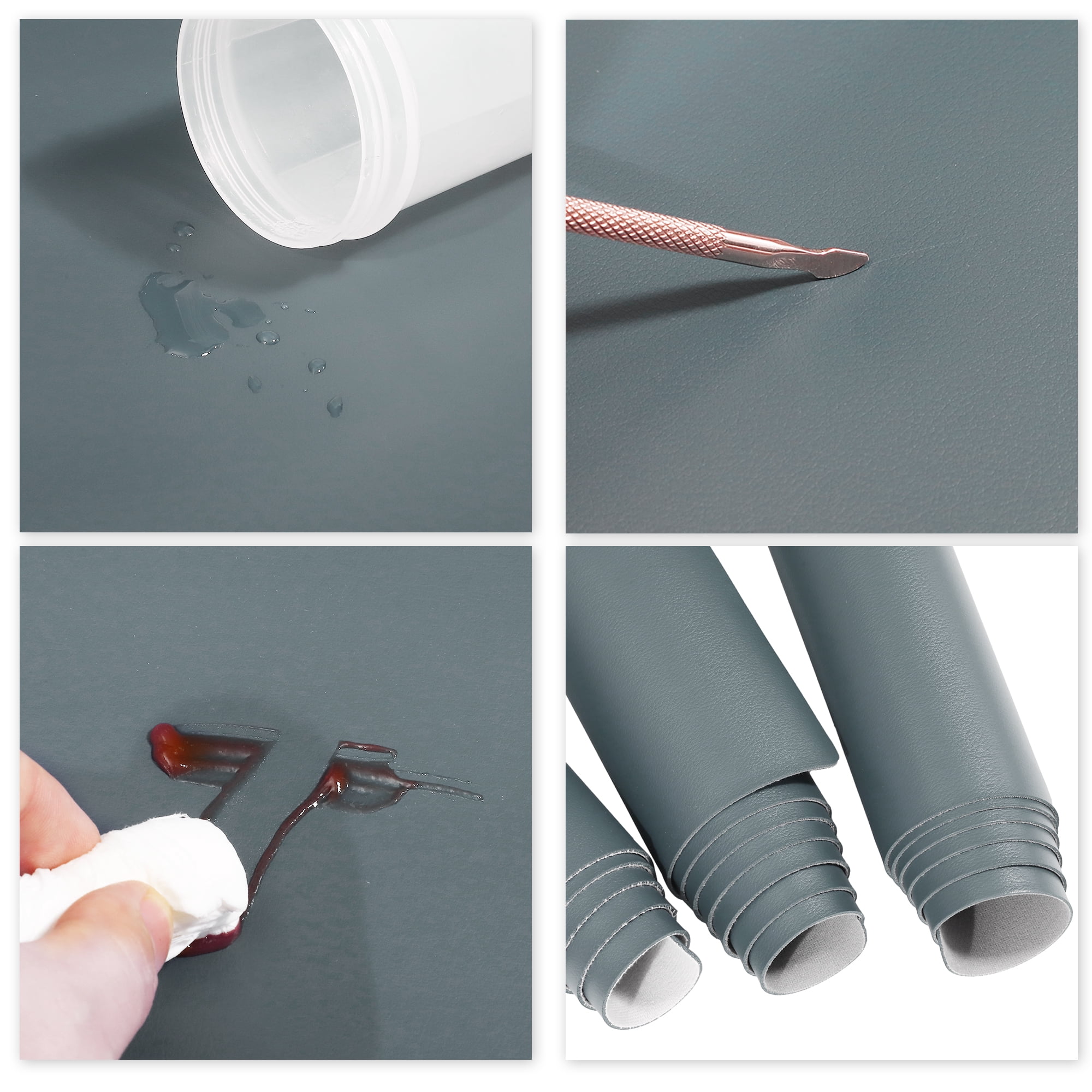 Unique Bargains Non-Slip Desk Pad Waterproof Mouse Pad Desk Mat for Office Work Home Decor Ink Blue 39.37"x19.69"
