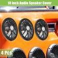 thumbnail image 2 of Unique Bargains 4 Pcs 10" Car Speaker Grills Cover Mesh Round 10 Inch Audio Subwoofer Protector with Screws ABS Black, 2 of 6