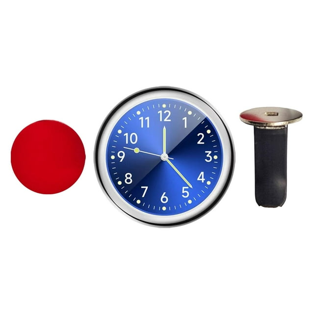 Reloj automotriz, adorno luminoso para salpicadero de vehículo, hogar Azul Macarena Reloj luminoso