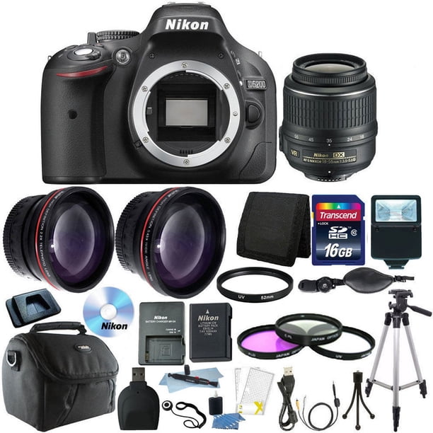 nikon d5200 digital slr camera w 18 55mm lens 16gb top accessory bundle