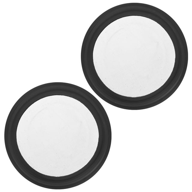 Uxcell 2-Pack 150 Malla FKM Junta Sanitaria de 2 Pulgadas con Pantalla de Acero Inoxidable Junta Tri-clover Negra