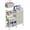 White, variant on 2In1 Baby Diaper Caddy Organizer and Storage, 3 Tier Rolling Cart with Drawer, Mobile Utility Cart Baby Dresser Clothes Organizer for Crib, Art & Craft Storage, White, 17"W x 11.42"D x 33.5"H