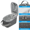 thumbnail image 4 of Uxcell 5"x4"x8" Insulated Lunch Bags Portable Bento Bags Thermal Lunch Tote Food Containers Bag Grey, 4 of 6