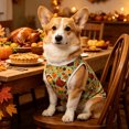 thumbnail image 6 of Thanksgiving Day Dog Vest, Pet Cat Fall Sleeveless Shirts with Pumpkin Turkey Autumn Leaves Owl Patterns, Dog Thanksgiving Vest Tank Tops, Outfit for Small Medium Dogs (Green, Xl), 6 of 7