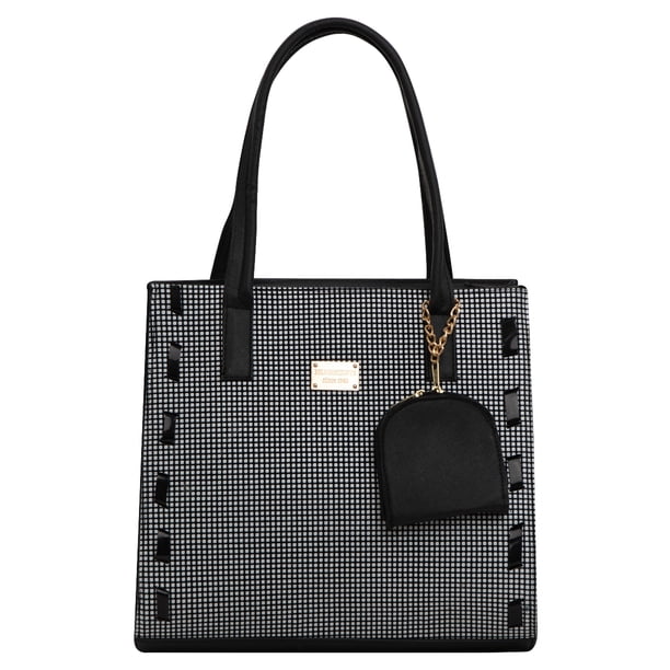 Bolsa Cuadri De Mujer FANA Isadora Color CuadriBlanco 5 Espectacular Es Para Ti, M4022!!