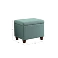 thumbnail image 4 of HomePop Medium Storage Ottoman, Blue, 4 of 4