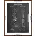 thumbnail image 5 of Art.com T. A. Edison Light Bulb and Holder Patent Art Art Print by Cole Borders, Brown Frame Wall Art, 23" x 29", 5 of 5