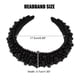 thumbnail image 4 of Diadema acolchada con perlas de imitación, diadema de ala ancha con esponja, diadema para mujer, negro, 4 of 7