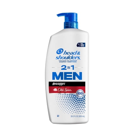 Head and Shoulders Dandruff Mens 2 in 1 Shampoo and Conditioner, Old Spice Swagger, 28.2 fl oz