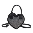 thumbnail image 1 of Bolso Bandolera Bolsa Love Heart-Shaped Crossbody Bag Diamonds Lady Monedero para el trabajo (Multicolor) Tmvgtek Para Estrenar, 1 of 9