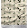 thumbnail image 1 of Soimoi polyester Crepe Fabric Curve Diamond,Leaves & Floral Artistic Decor Fabric Printed Yard 42 Inch Wide, 1 of 3