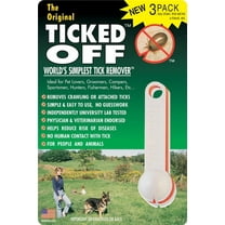 Ticked Off Original 3-Pack Tick Remover Assorted Colors Outdoor Cycling Hiking