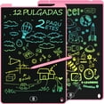 thumbnail image 1 of Tableta de escritura LCD Electight, paquete de 2 unidades, 30 cm, para niños, con función de bloqueo y borrado, 1 of 7