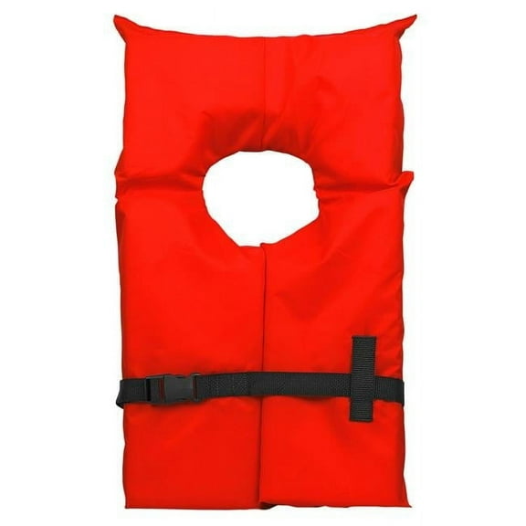 Airhead 2000016ARD 30 - 52 in. Mens II Keyhole Life Vest, Red