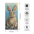 thumbnail image 4 of ZFLMY Rabbit Flowers Beatrix Potter Print Ultra-Soft Microfiber Beach Towel for Bathroom Yoga Camping Hiking Oversize 55.1x27.6 55.1x27.6in, 4 of 7